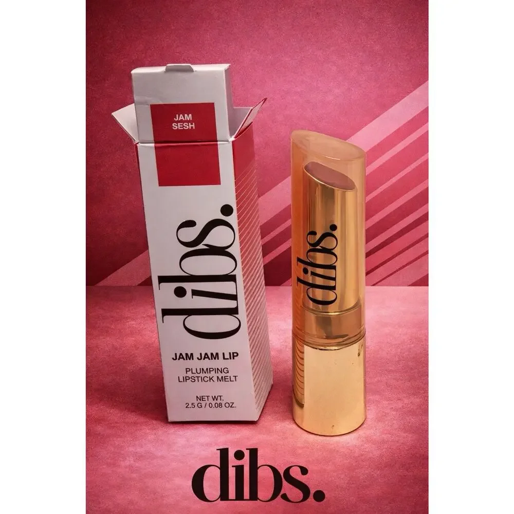 dibs. - Shade: JAM SESH - Jam Jam Lip Plumping Lipstick Melt - .08 oz/ 2.5 g